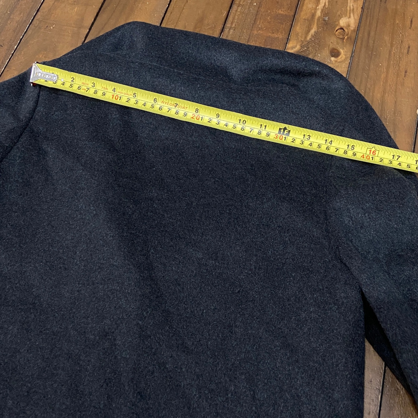 Lan Jaenicke Stamford 100% Cashmere 3/4 Sleeve Funnel Neck Coat Black Size 2 — image 5 of 8